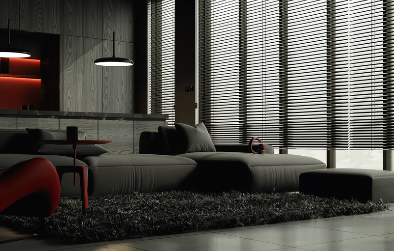 Persianas modernas em ambiente residencial
